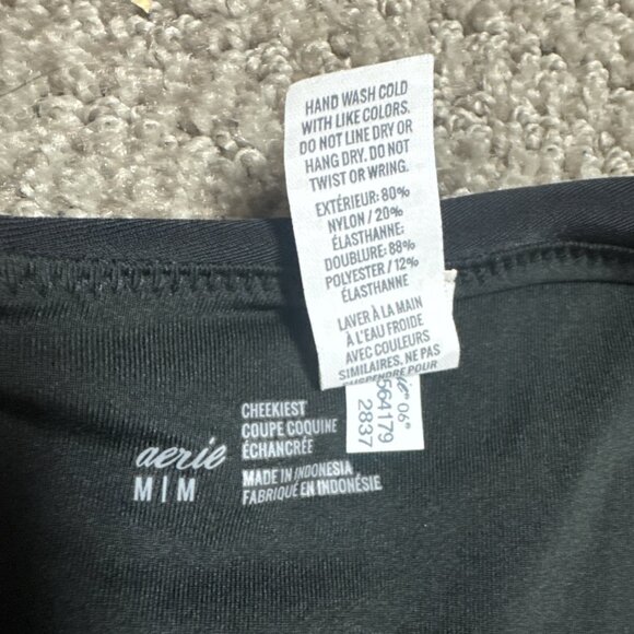Aerie Swimsuit Bottoms Cheekiest Black Women’s Size Medium NWT - Picture 5 of 10